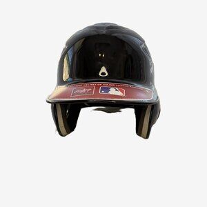 Rawlings MLB Exclusive Black Batting Helmet CFABH | Size L 7 1/8–7 1/4 Pro Style
